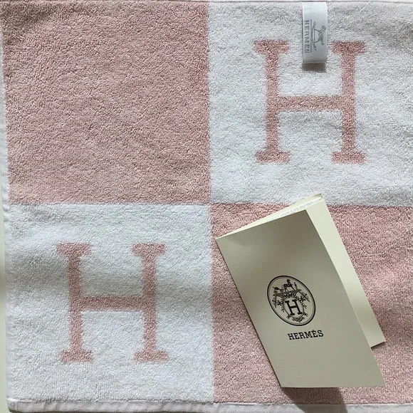 Hermes | Bath | Hermes Rose Pink Hand Face Towel Wreceipt | Poshmark